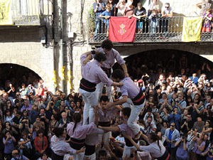 Fires de Girona 2014. Diada castellera amb Marrecs de Salt, Minyons de Terrassa i Capgrossos de Mataró