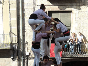 Fires de Girona 2014. Diada castellera amb Marrecs de Salt, Minyons de Terrassa i Capgrossos de Matar&oacute;