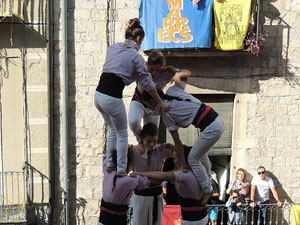 Fires de Girona 2014. Diada castellera amb Marrecs de Salt, Minyons de Terrassa i Capgrossos de Matar&oacute;