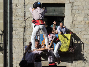 Fires de Girona 2014. Diada castellera amb Marrecs de Salt, Minyons de Terrassa i Capgrossos de Matar&oacute;