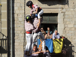 Fires de Girona 2014. Diada castellera amb Marrecs de Salt, Minyons de Terrassa i Capgrossos de Matar&oacute;