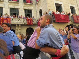 Fires de Girona 2014. Diada castellera amb Marrecs de Salt, Minyons de Terrassa i Capgrossos de Matar&oacute;