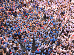 Fires de Girona 2014. Diada castellera amb Marrecs de Salt, Minyons de Terrassa i Capgrossos de Matar&oacute;