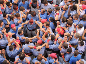 Fires de Girona 2014. Diada castellera amb Marrecs de Salt, Minyons de Terrassa i Capgrossos de Matar&oacute;