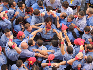 Fires de Girona 2014. Diada castellera amb Marrecs de Salt, Minyons de Terrassa i Capgrossos de Matar&oacute;