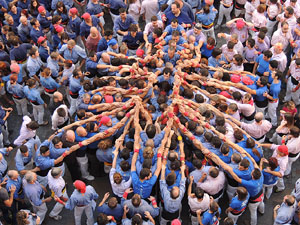 Fires de Girona 2014. Diada castellera amb Marrecs de Salt, Minyons de Terrassa i Capgrossos de Matar&oacute;