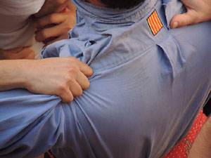 Fires de Girona 2014. Diada castellera amb Marrecs de Salt, Minyons de Terrassa i Capgrossos de Matar&oacute;