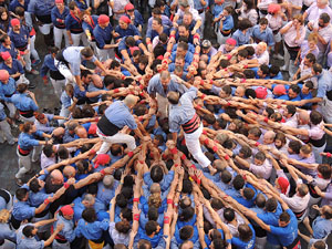 Fires de Girona 2014. Diada castellera amb Marrecs de Salt, Minyons de Terrassa i Capgrossos de Matar&oacute;