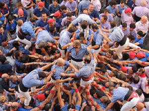 Fires de Girona 2014. Diada castellera amb Marrecs de Salt, Minyons de Terrassa i Capgrossos de Matar&oacute;