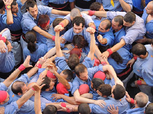 Fires de Girona 2014. Diada castellera amb Marrecs de Salt, Minyons de Terrassa i Capgrossos de Matar&oacute;