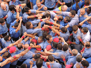 Fires de Girona 2014. Diada castellera amb Marrecs de Salt, Minyons de Terrassa i Capgrossos de Matar&oacute;