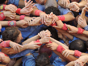 Fires de Girona 2014. Diada castellera amb Marrecs de Salt, Minyons de Terrassa i Capgrossos de Matar&oacute;