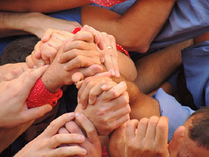 Fires de Girona 2014. Diada castellera amb Marrecs de Salt, Minyons de Terrassa i Capgrossos de Matar&oacute;