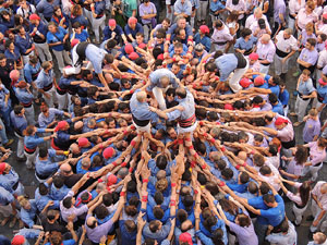 Fires de Girona 2014. Diada castellera amb Marrecs de Salt, Minyons de Terrassa i Capgrossos de Matar&oacute;
