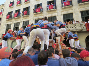 Fires de Girona 2014. Diada castellera amb Marrecs de Salt, Minyons de Terrassa i Capgrossos de Matar&oacute;
