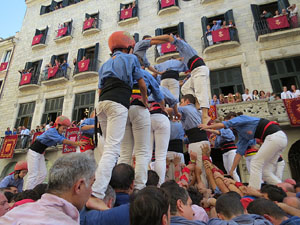 Fires de Girona 2014. Diada castellera amb Marrecs de Salt, Minyons de Terrassa i Capgrossos de Matar&oacute;