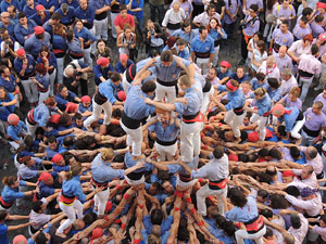 Fires de Girona 2014. Diada castellera amb Marrecs de Salt, Minyons de Terrassa i Capgrossos de Matar&oacute;