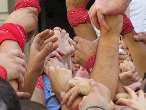 Fires de Girona 2014. Diada castellera amb Marrecs de Salt, Minyons de Terrassa i Capgrossos de Matar&oacute;