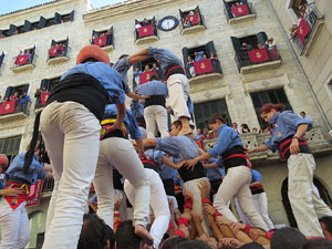 Fires de Girona 2014. Diada castellera amb Marrecs de Salt, Minyons de Terrassa i Capgrossos de Matar&oacute;