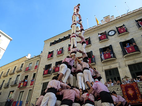 Fires de Girona 2014. Diada castellera amb Marrecs de Salt, Minyons de Terrassa i Capgrossos de Mataró