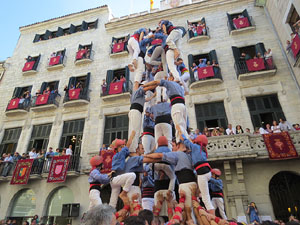 Fires de Girona 2014. Diada castellera amb Marrecs de Salt, Minyons de Terrassa i Capgrossos de Matar&oacute;