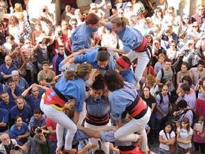 Fires de Girona 2014. Diada castellera amb Marrecs de Salt, Minyons de Terrassa i Capgrossos de Matar&oacute;