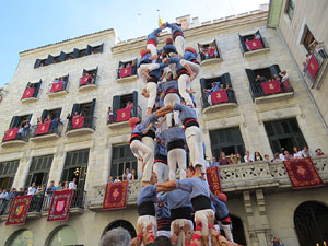 Fires de Girona 2014. Diada castellera amb Marrecs de Salt, Minyons de Terrassa i Capgrossos de Matar&oacute;