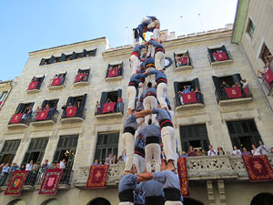 Fires de Girona 2014. Diada castellera amb Marrecs de Salt, Minyons de Terrassa i Capgrossos de Matar&oacute;