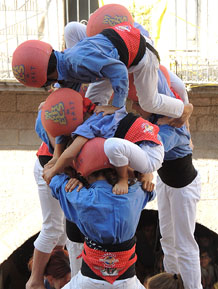 Fires de Girona 2014. Diada castellera amb Marrecs de Salt, Minyons de Terrassa i Capgrossos de Matar&oacute;
