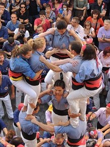 Fires de Girona 2014. Diada castellera amb Marrecs de Salt, Minyons de Terrassa i Capgrossos de Mataró