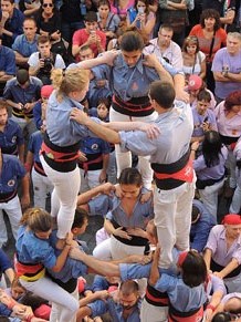 Fires de Girona 2014. Diada castellera amb Marrecs de Salt, Minyons de Terrassa i Capgrossos de Mataró