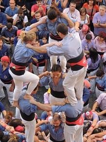 Fires de Girona 2014. Diada castellera amb Marrecs de Salt, Minyons de Terrassa i Capgrossos de Mataró