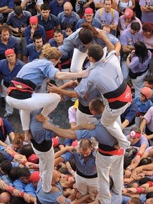 Fires de Girona 2014. Diada castellera amb Marrecs de Salt, Minyons de Terrassa i Capgrossos de Mataró