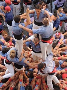 Fires de Girona 2014. Diada castellera amb Marrecs de Salt, Minyons de Terrassa i Capgrossos de Mataró