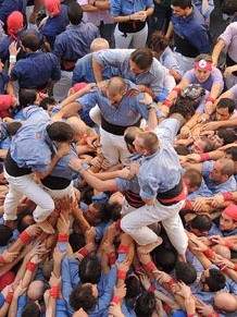 Fires de Girona 2014. Diada castellera amb Marrecs de Salt, Minyons de Terrassa i Capgrossos de Mataró