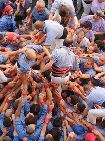 Fires de Girona 2014. Diada castellera amb Marrecs de Salt, Minyons de Terrassa i Capgrossos de Mataró