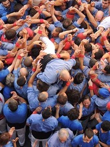 Fires de Girona 2014. Diada castellera amb Marrecs de Salt, Minyons de Terrassa i Capgrossos de Mataró