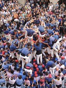 Fires de Girona 2014. Diada castellera amb Marrecs de Salt, Minyons de Terrassa i Capgrossos de Mataró
