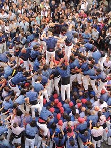 Fires de Girona 2014. Diada castellera amb Marrecs de Salt, Minyons de Terrassa i Capgrossos de Mataró