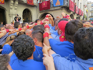 Fires de Girona 2014. Diada castellera amb Marrecs de Salt, Minyons de Terrassa i Capgrossos de Mataró