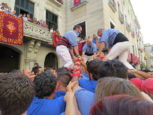 Fires de Girona 2014. Diada castellera amb Marrecs de Salt, Minyons de Terrassa i Capgrossos de Mataró