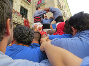 Fires de Girona 2014. Diada castellera amb Marrecs de Salt, Minyons de Terrassa i Capgrossos de Mataró