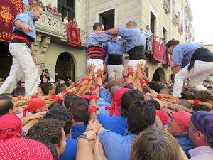 Fires de Girona 2014. Diada castellera amb Marrecs de Salt, Minyons de Terrassa i Capgrossos de Mataró