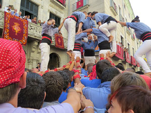 Fires de Girona 2014. Diada castellera amb Marrecs de Salt, Minyons de Terrassa i Capgrossos de Mataró