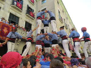 Fires de Girona 2014. Diada castellera amb Marrecs de Salt, Minyons de Terrassa i Capgrossos de Mataró