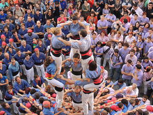 Fires de Girona 2014. Diada castellera amb Marrecs de Salt, Minyons de Terrassa i Capgrossos de Mataró