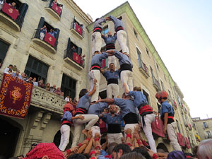 Fires de Girona 2014. Diada castellera amb Marrecs de Salt, Minyons de Terrassa i Capgrossos de Mataró