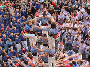 Fires de Girona 2014. Diada castellera amb Marrecs de Salt, Minyons de Terrassa i Capgrossos de Mataró