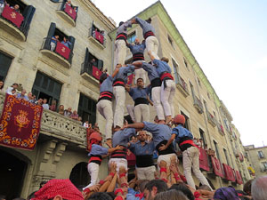 Fires de Girona 2014. Diada castellera amb Marrecs de Salt, Minyons de Terrassa i Capgrossos de Mataró