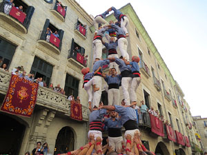 Fires de Girona 2014. Diada castellera amb Marrecs de Salt, Minyons de Terrassa i Capgrossos de Mataró